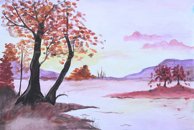 孔紫瑶 《风景》女9岁 辅导老师：朱琳 报送单位：东明县丹峰画院.jpg